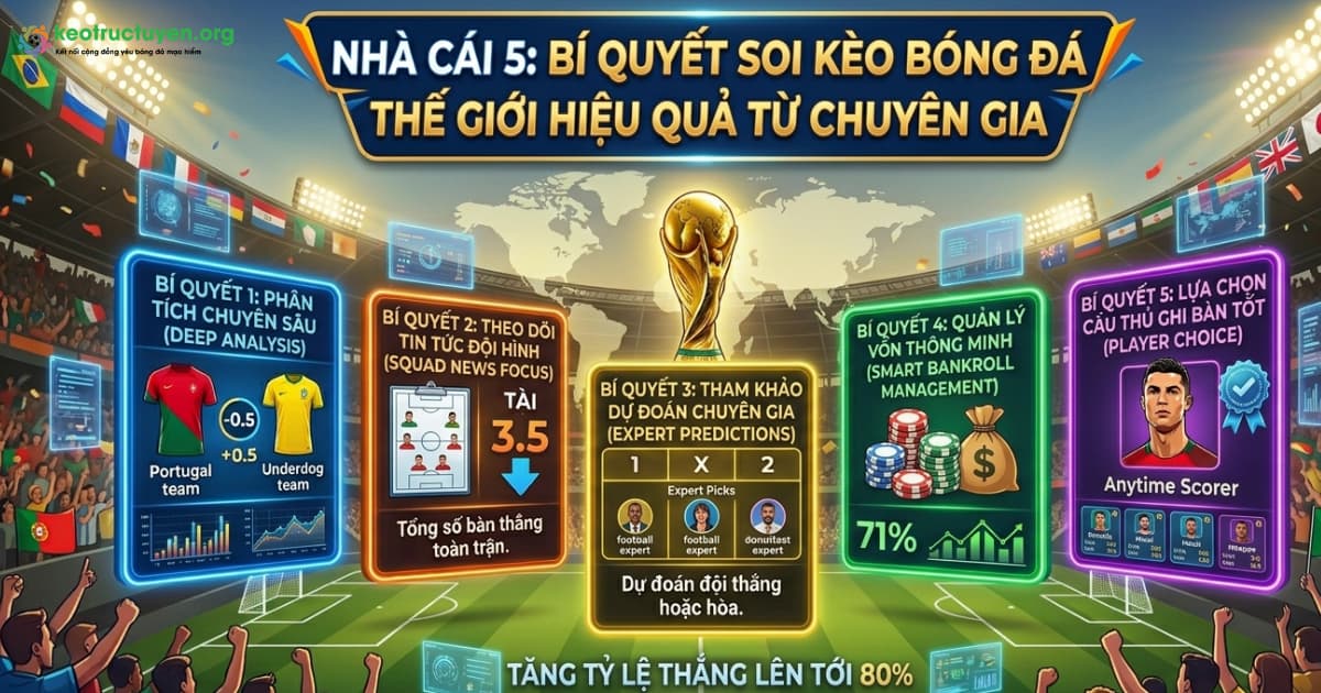 Bí quyết soi kèo bóng đá thế giới hiệu quả từ chuyên gia
