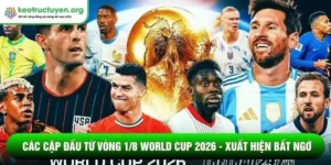Các cặp đấu từ vòng 1/8 World Cup 2026