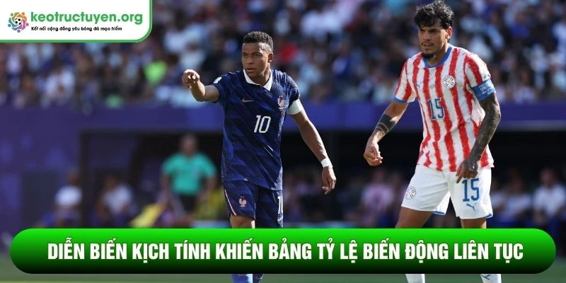 Diễn biến kịch tính khiến bảng tỷ lệ biến động liên tục